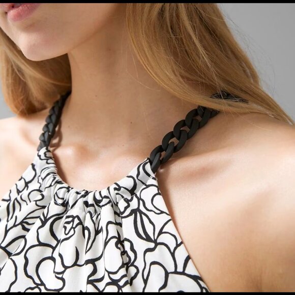 White House Black Market Chain Halter Top - Picture 3 of 9